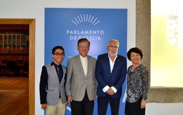 O presidente do Consello de Representantes Locais de Taiwán efectúa unha visita institucional ao Parlamento de Galicia